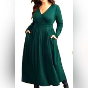 BloomChic Womens Plus Size Supersoft Essentials Midi Dress 22-24 (3X) NWT